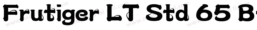 Frutiger LT Std 65 B字体转换